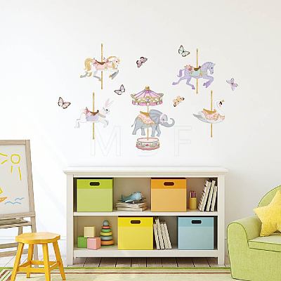 Translucent PVC Self Adhesive Wall Stickers STIC-WH0015-045-1