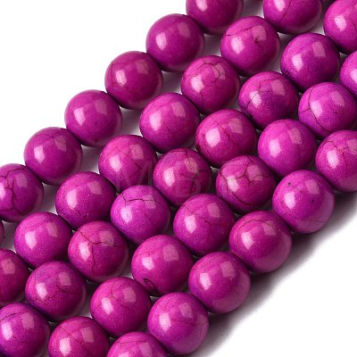 Synthetic Turquoise Beads Strands TURQ-G106-6mm-02O-1