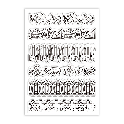 Custom PVC Plastic Clear Stamps DIY-WH0448-0368-1