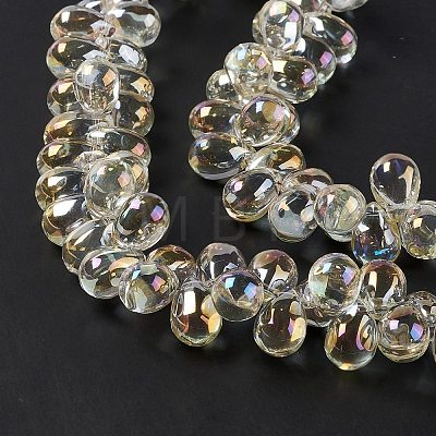 Electroplate Glass Beads Strands EGLA-L031-FR02-1