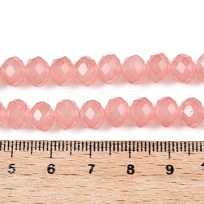 Baking Painted Imitation Jade Glass Bead Strands DGLA-A034-J8MM-A31-1