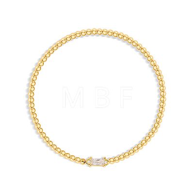 Birthstone 304 Stainless Steel Pave Cubic Zirconia Link Bracelets FS-WG4804B-05-1