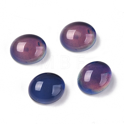 Glass Cabochons GLAA-R218-02-1