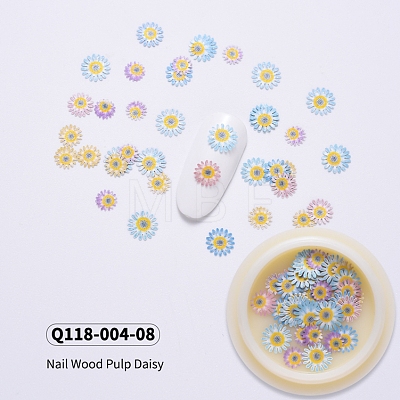 Daisy Shape Paper Cabochons MRMJ-Q118-004-08-1