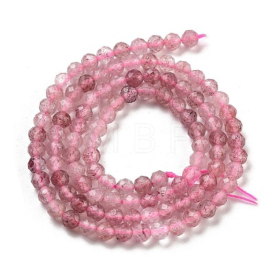 Natural Strawberry Quartz Beads Strands X-G-G140-A03-03-1