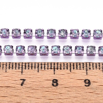 Iron Rhinestone Cup Chains CH-T006-05A-04-1