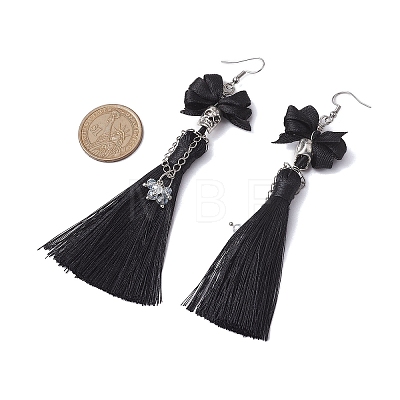 Hallowmas Alloy and Polyester Pendants Earrings EJEW-JE05971-1