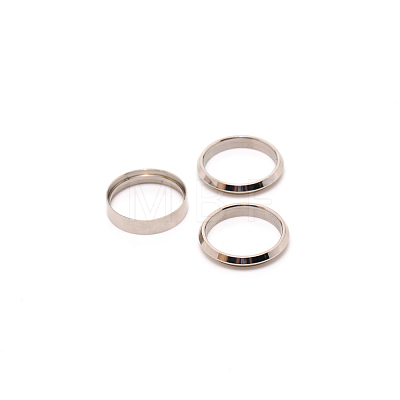 3Pcs 316 Stainless Steel Grooved Finger Ring Settings FIND-WH0105-09A-P-1