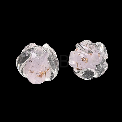 Handmade Gold Foil Lampwork Beads LA-CBABC67-01A-1