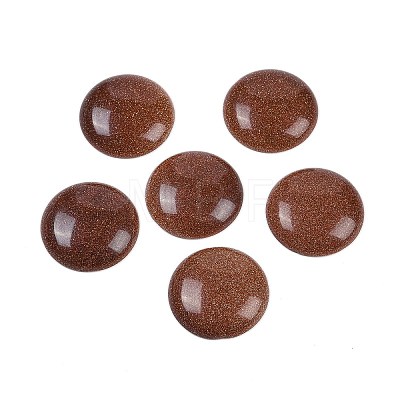 Synthetic Goldstone Cabochons G-H1596-FR-25mm-23-1