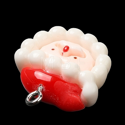 Christmas Opaque Resin Pendants CRES-D016-01D-1