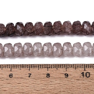 Imitation Jade Crackle Glass Beads Strands GLAA-N068-01A-A07-1