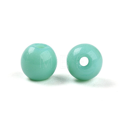 Opaque Solid Color Glass Beads GLAA-N007-4mm-A04-1