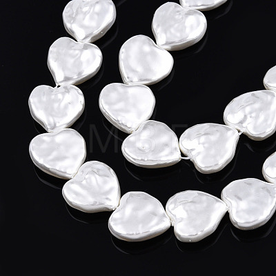 ABS Plastic Imitation Pearl Beads Strands KY-N015-09-B01-1