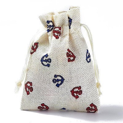 Burlap Packing Pouches Drawstring Bags ABAG-L016-A09-1