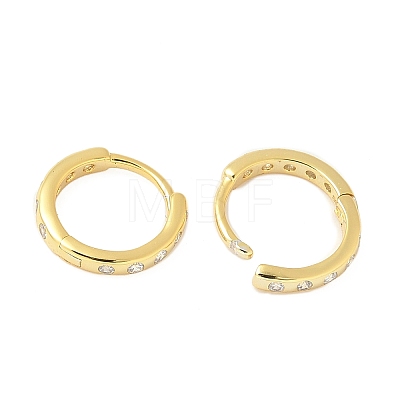 S925 Sterling Silver Micro-Inlaid Zircon Circle Stud Earrings Fashion Simple ZD9822-5-1