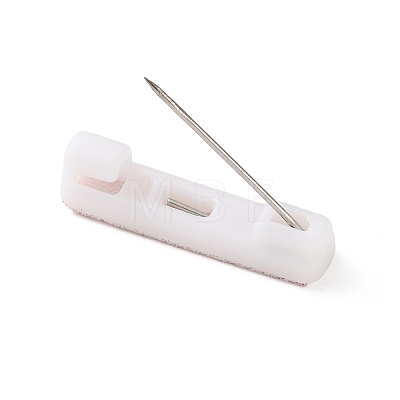 Plastic Adhesive Back Bar Pins with Platinum Iron Pins KY-D025-01A-01-1