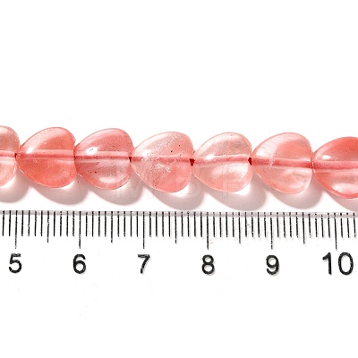 Cherry Quartz Glass Beads Strands G-R190-10mm-53A-1