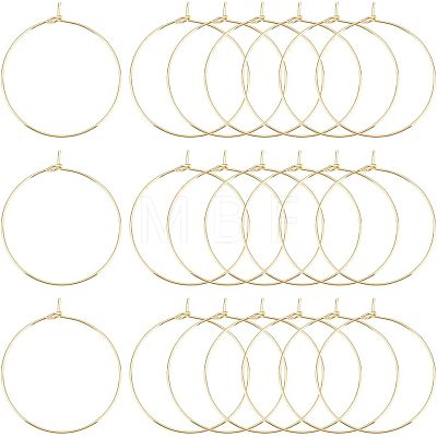 Unicraftale 304 Stainless Steel Hoop Earring Findings STAS-UN0003-98-1