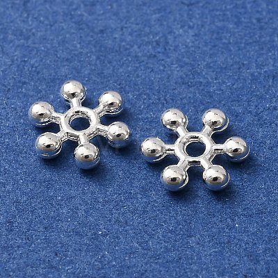 Snowflake Alloy Spacer Beads LS-TIBEB-0581-S-RS-1