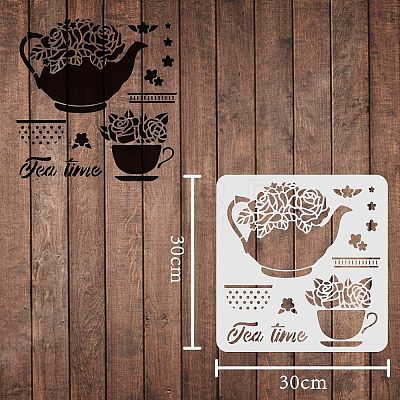 Plastic Reusable Drawing Painting Stencils Templates DIY-WH0172-261-1