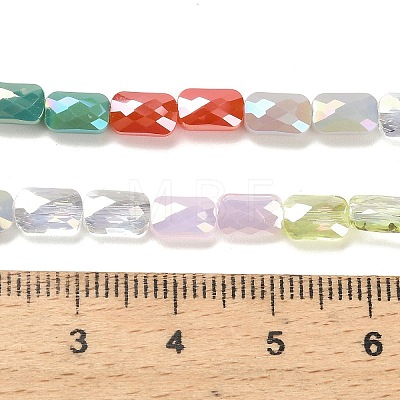 Electroplate Glass Beads Strands EGLA-P068-01A-08-1