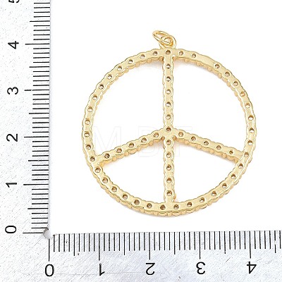 Brass Micro Pave Cubic Zirconia Pendants KK-L275-56G-02A-1