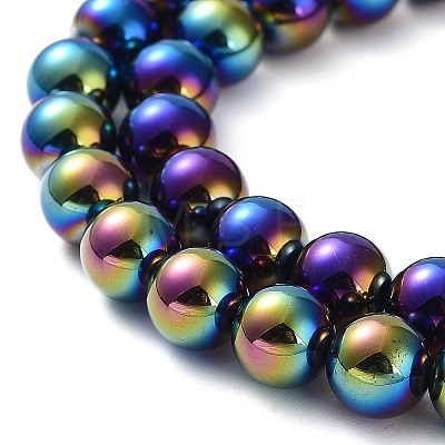 Electroplated Natural Black Agate Beads Strands G-Z038-B05-02FR-1