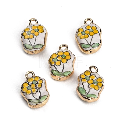 Handmade Porcelain with Brass Pendants PR-CBAB520-12G-1