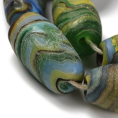 Handmade Lampwork Beads Strands LAMP-C016-02B-1