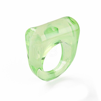 Transparent Acrylic Finger Rings X-RJEW-T010-10-1