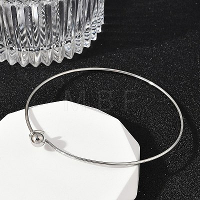 304 Stainless Steel Bangles for Women BJEW-C088-02P-1