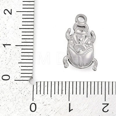 304 Stainless Steel Rhinestone Pendants X-STAS-L022-478P-1