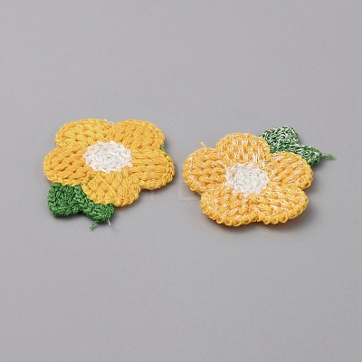 Crochet Flower Appliques DIY-WH0502-05E-1
