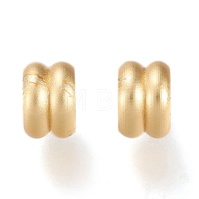 Matte Brass European Style Beads OPDL-H100-09MG-1