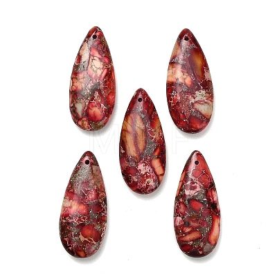 Dyed Natural Imperial Jasper Pendants G-H355-03H-1
