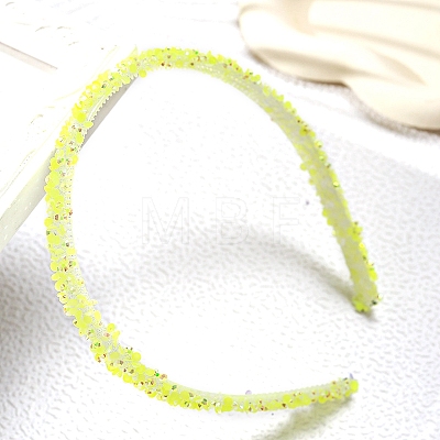 Glass Rhinestone HairBands for Women & Girl PW-WG54323-06-1