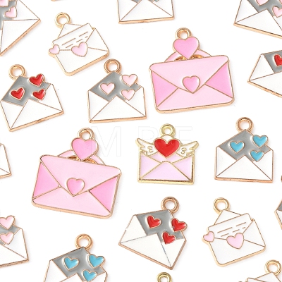 35Pcs Alloy Enamel Pendants ENAM-FS0002-72-1