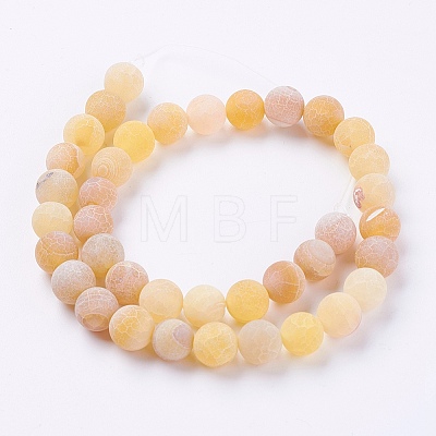 Natural Weathered Agate Beads Strands G-G589-10mm-02-1