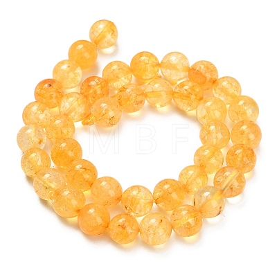 Natural Citrine Beads Strands G-F820-K04-10mm-1