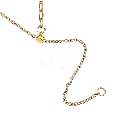 Adjustable 304 Stainless Steel Mixed Chain Lariat Necklace Making AJEW-JB01635-1