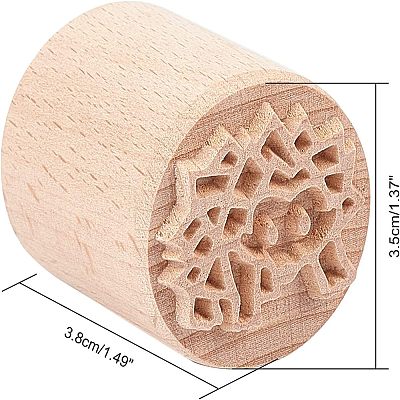 Wood Wax Seal Stamp AJEW-WH0122-004-1