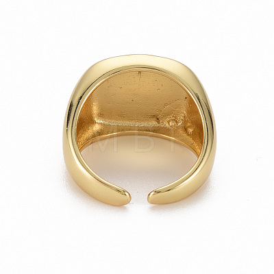 Brass Enamel Cuff Rings RJEW-Q164-007-NF-1