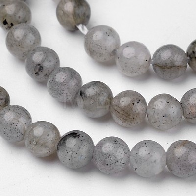 Natural Labradorite Beads Strands G-D809-07-4mm-1