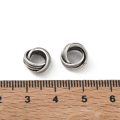 Brass European Beads KK-CBADC51-12AS-1