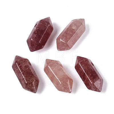 Synthetic Strawberry Quartz Pendants G-Q601-27E-1
