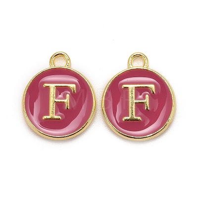 Golden Plated Alloy Enamel Charms LS-ENAM-S118-08F-1