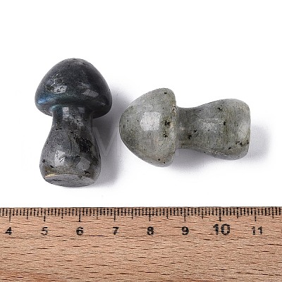 Natural Labradorite Mushroom Display Decorations G-Q602-03F-1