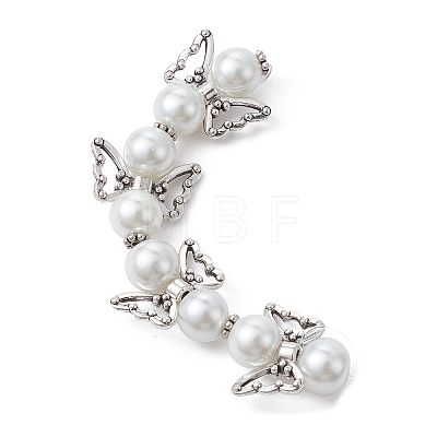 Angel Fairy Shape Glass Pearl Beads Strands AJEW-JB01180-03-1