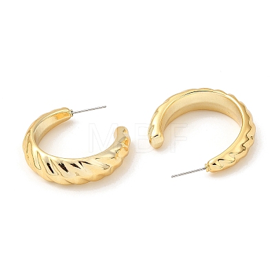 Twist Ring Acrylic Stud Earrings EJEW-P251-24A-1